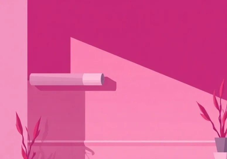 Pose de papier peint, rouleau et brosse à maroufler